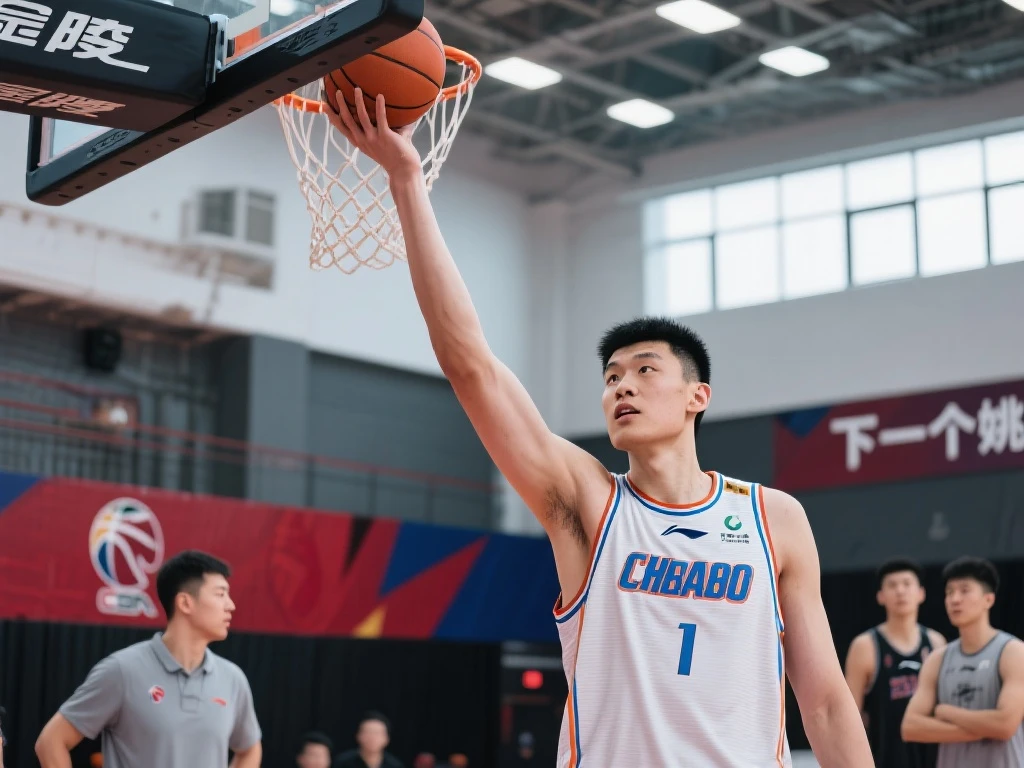 杨瀚森美国特训巧遇皮蓬，被誉为姚明接班人