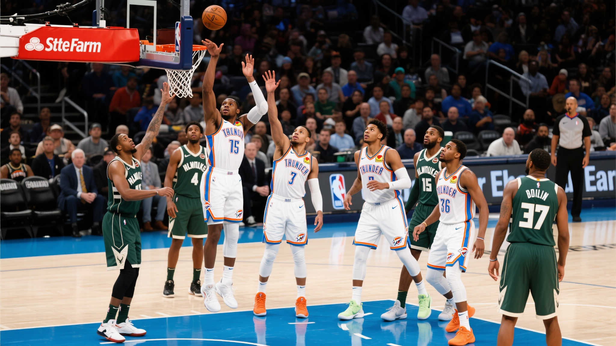 雷霆夺冠之夜:亚历山大主宰战局,七将合力击溃三人步行者 雷霆夺冠之夜:亚历山大主宰战局,七将合力击溃三人步行者